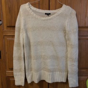 Apt. 9 Tan and Sparkly Sweater
